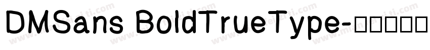 DMSans BoldTrueType字体转换